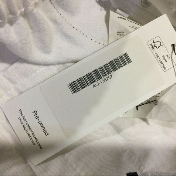 ALEXANDER WANG Side Tape Logo Jean Joggers Track Pants in Denim - Picture 9 of 9